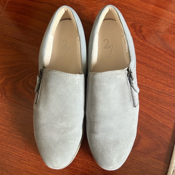 NWOT 27 Edit Naturalizer Glacier Grey Womens Devlyn Zip Up Loafers Size 8M - Picture 7 of 8